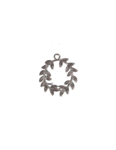 Corona alloro argento 4 cm ciondolo singolo laurea | G3S