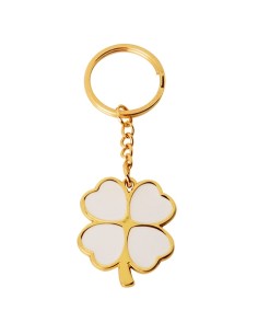 Portachiavi Quadrifoglio Oro Anniversari 25-50 anni 12A170 | G3S