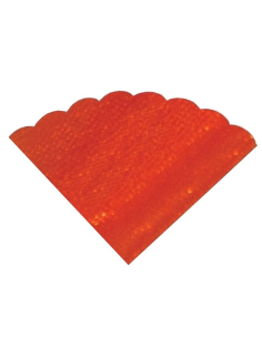Velo Fata Tondo Smerlato Ø 24 cm - Arancione | G3S Ingrosso