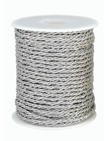 Cordino Decorativo 3 mm x 25 m - Silver | G3S Ingrosso