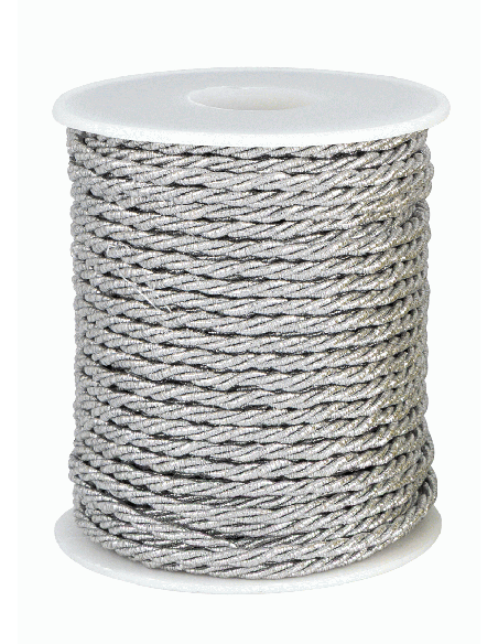 Cordino Decorativo 3 mm x 25 m - Silver | G3S Ingrosso
