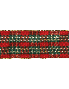 Nastro Stampato Natale Scozzese 25 mm x 20 m | G3S Ingrosso