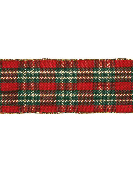 Nastro Stampato Natale Scozzese 25 mm x 20 m | G3S Ingrosso