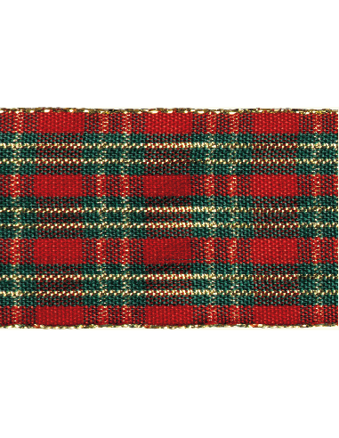 Nastro Stampato Natale Scozzese 40 mm x 20 m | G3S Ingrosso
