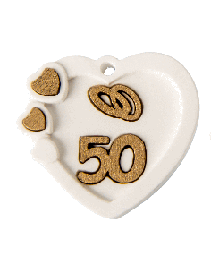 Gessetto decorativo Gesso Cuore - Bomboniere G3S