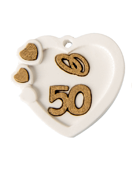 Gessetto decorativo Gesso Cuore - Bomboniere G3S