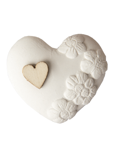 Gessetto decorativo Gesso Cuore | Ingrosso Bomboniere