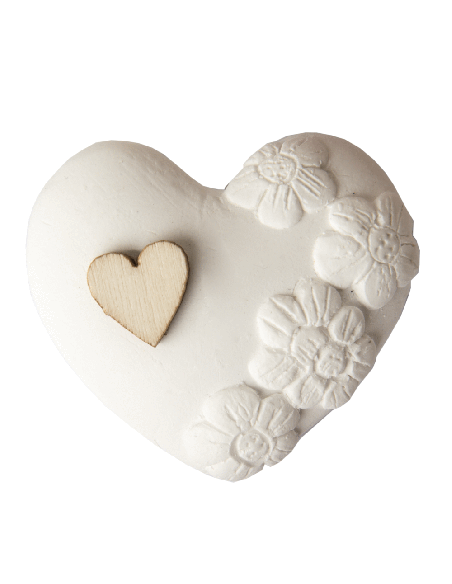 Gessetto decorativo Gesso Cuore | Ingrosso Bomboniere