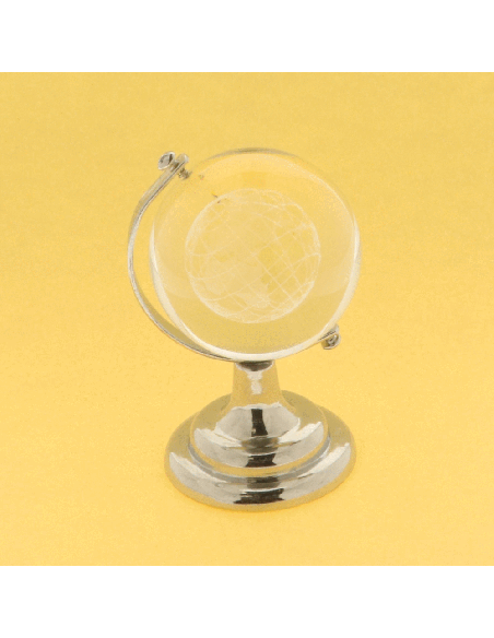 Mappamondo Globo Viaggio Silver - G3S