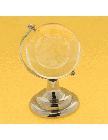 Mappamondo Globo Viaggio Silver | G3S Ingrosso