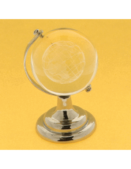Mappamondo Globo Viaggio Silver | G3S Ingrosso
