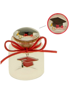 Barattolino portaconfetti Vidrio Laurea - G3S