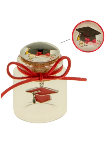 Barattolino portaconfetti Vidrio Laurea - G3S