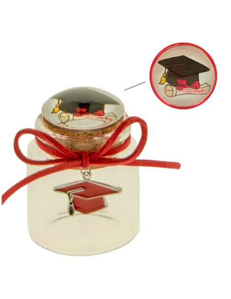 Barattolino portaconfetti Vidrio Laurea - G3S